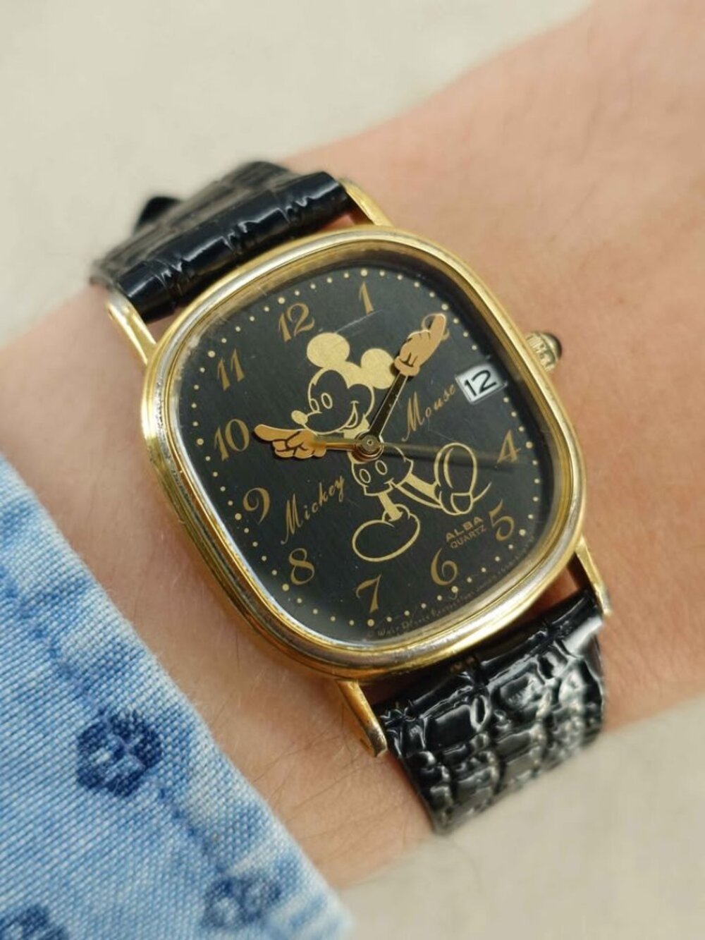 Seiko Alba Unisex Watch Y558-5000 Mickey Mouse Disney JDM Quartz 28mm Working